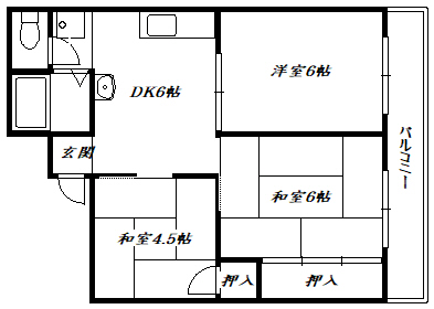 【朝比奈ハイツの間取り】