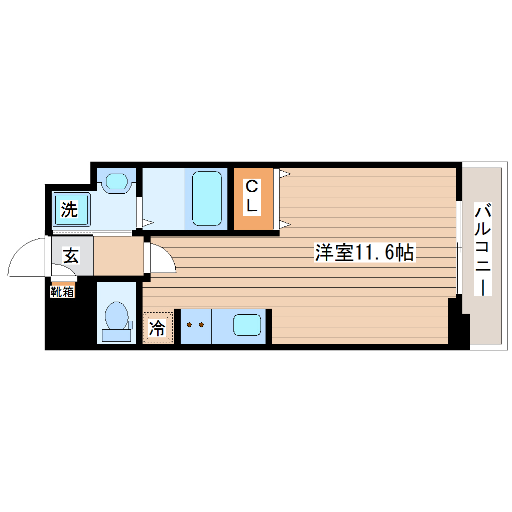 アスコット南仙台駅前の間取り