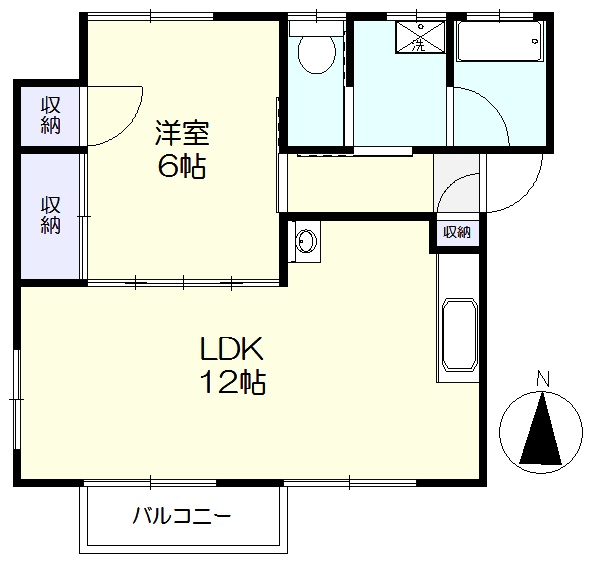 ハイツ寿の間取り