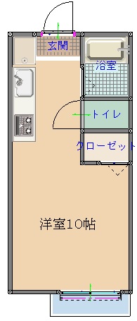 メゾンアミアミの間取り