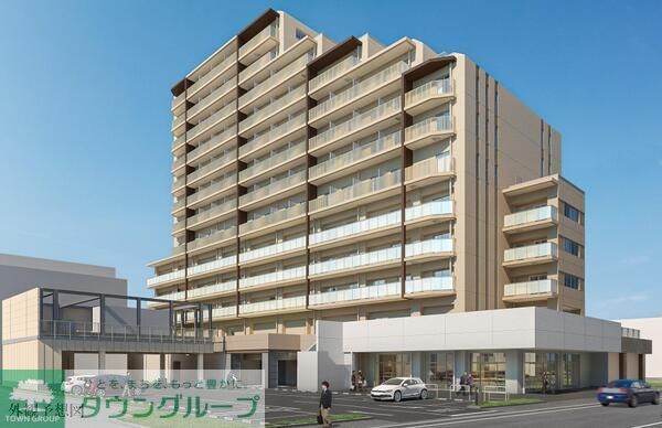 北区赤羽南のマンションの建物外観