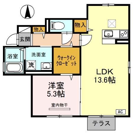 ローズ前浜の間取り