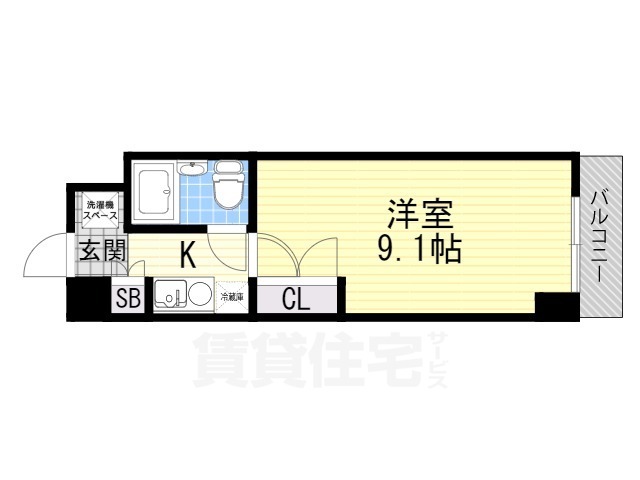 ハイツ宮の森の間取り