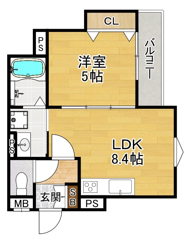 クリエオーレ長尾元町の間取り