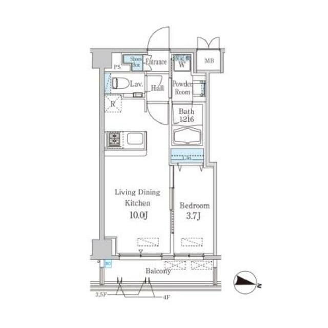 スタイリオ渋谷南平台の間取り