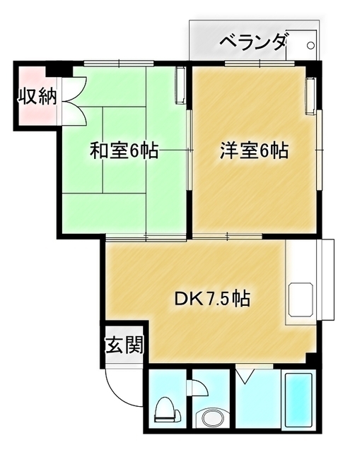 カーサＫＳの間取り