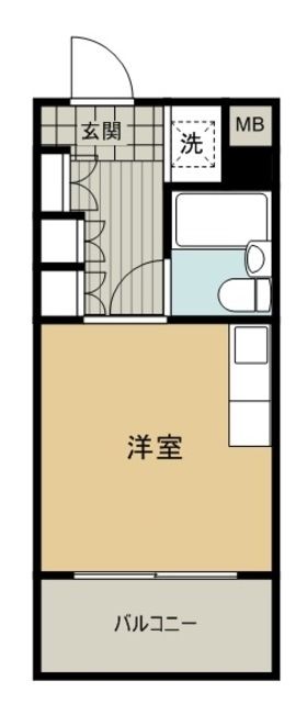 狭山市入間川のマンションの間取り