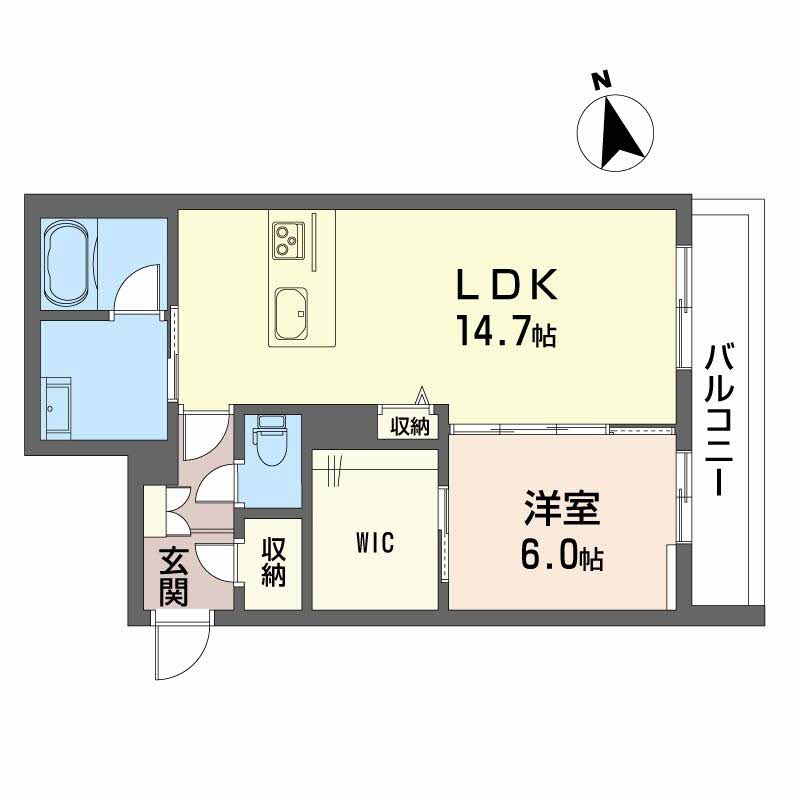 HL9　tomidabashiの間取り