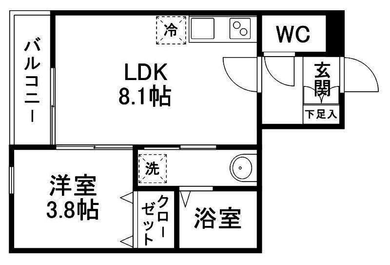 グランクレストＢ棟の間取り