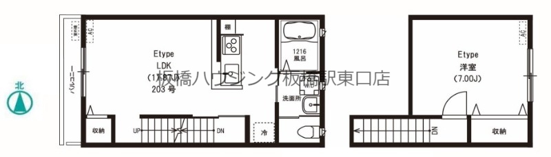 FELICE HAZAWA（フェリーチェ　ハザワ）の間取り