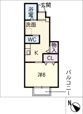 ベルシエルＢの間取り