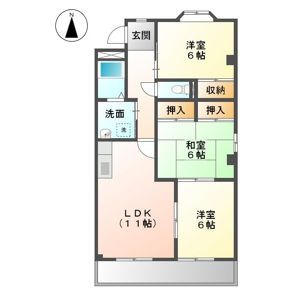 セントテラス北山台の間取り