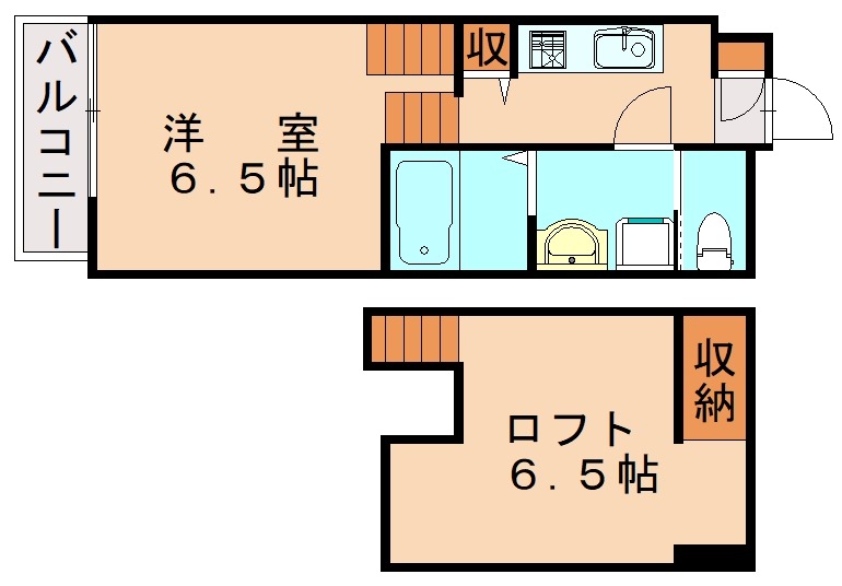 ＪＲ鹿児島本線 博多駅 徒歩12分 2階建 築12年の間取り写真