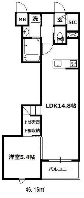 埼玉高速鉄道 東川口駅 徒歩10分 3階建 築3年の間取り写真
