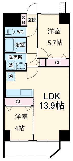 グリュックメゾンF豊中XVの間取り写真