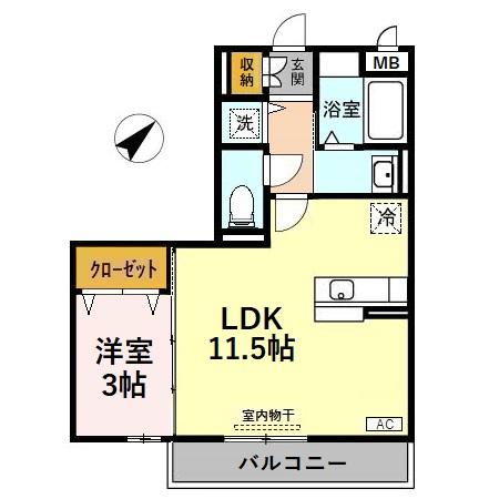 Maison de YASUKA (メゾン ド ヤスカ）の間取り