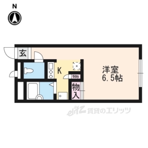 京都市南区久世東土川町のアパートの間取り