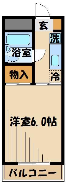 東京都八王子市大塚（マンション）の賃貸物件の間取り