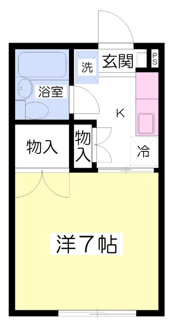 ユカハイツ西久保の間取り