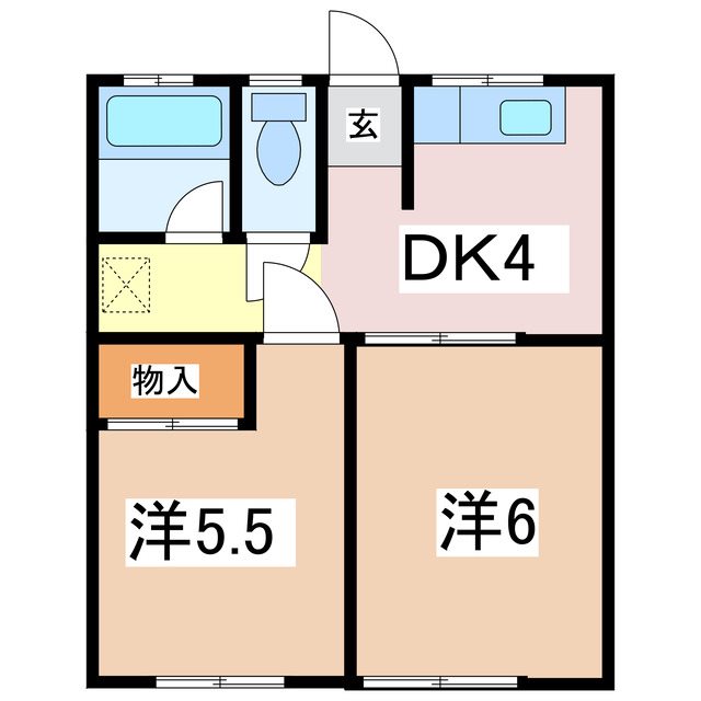 丸城ハイツの間取り