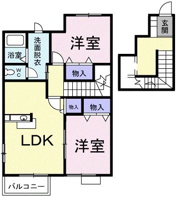 スウィート　リークＢの間取り