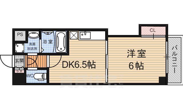 京都市上京区十四軒町のマンションの間取り