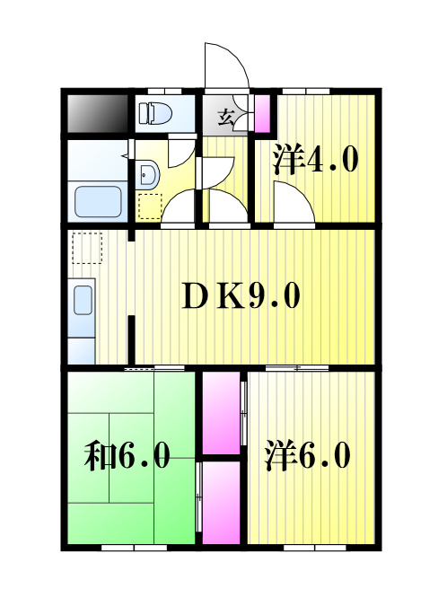 三浦マンションの間取り