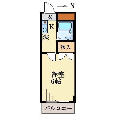 大田区蒲田のマンションの間取り