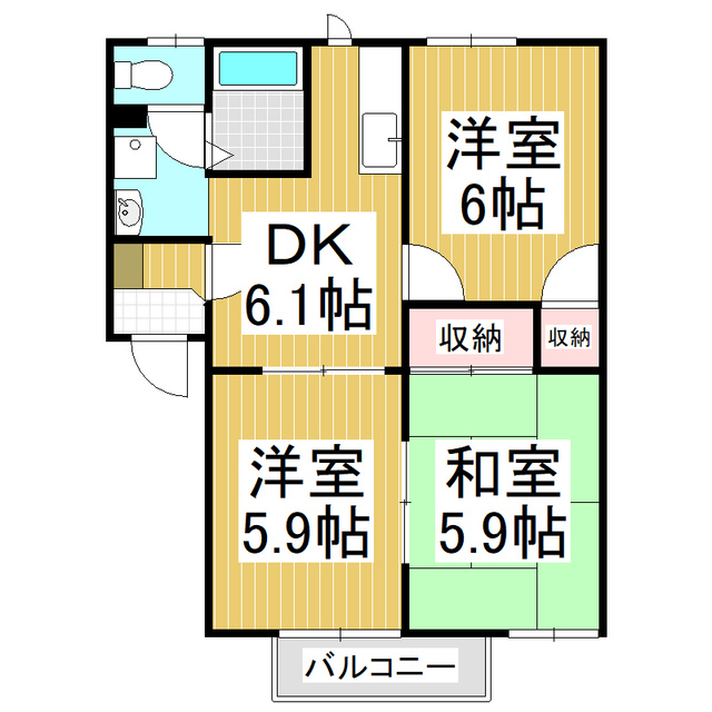 フレグランス北沢の間取り