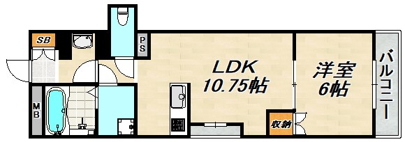 SY蓮宮通の間取り