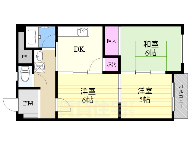 新大阪末広第一ハイツの間取り