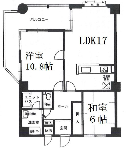 シャリマー五条の間取り