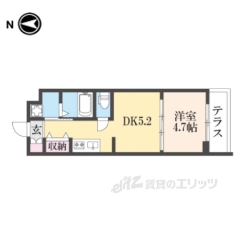 ファステート京都西ＫＩＷＡＭＩの間取り