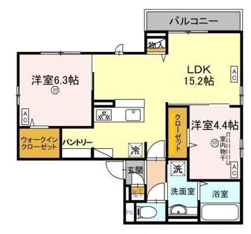 スペチアーレ南住吉3丁目の間取り