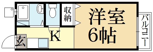 ハイツ詩仙院の間取り