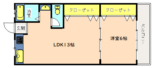 コーポ北村の間取り