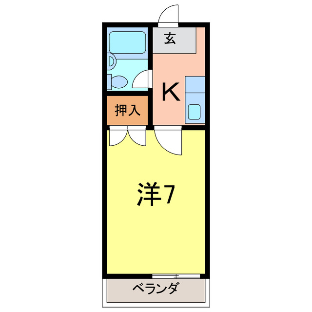 コーポ東海の間取り