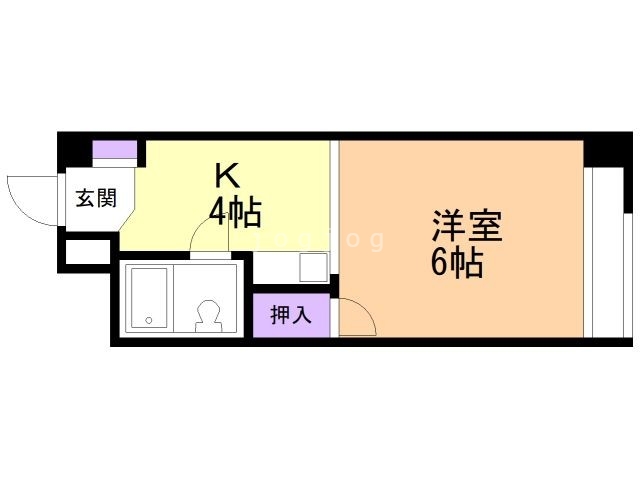 【チサンマンション札幌第１の間取り】