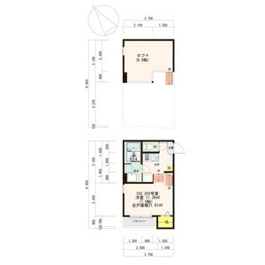 ハーモニーテラス柳堀の間取り