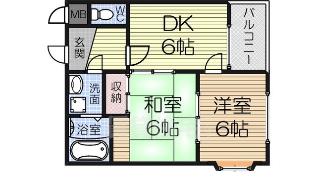 ベイプリンセス大阪の間取り