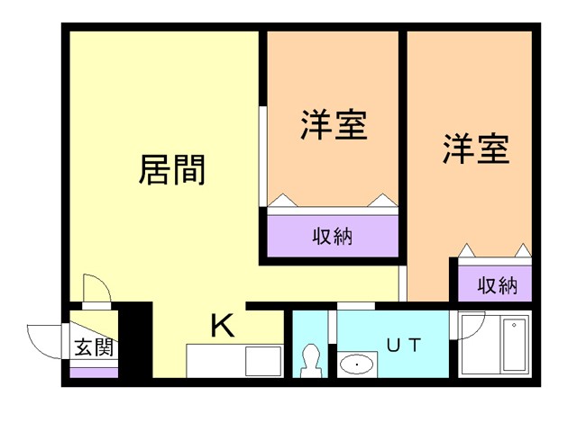 ゆとりコーポの間取り