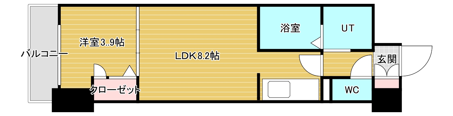 【メイクス京橋川の間取り】