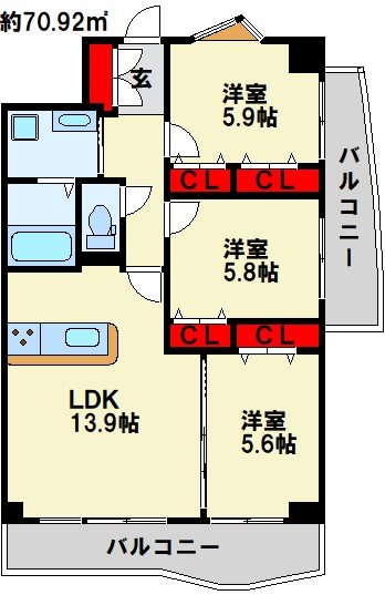 VERDE 大手町の間取り