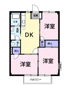 ニューシティ山嵜の間取り