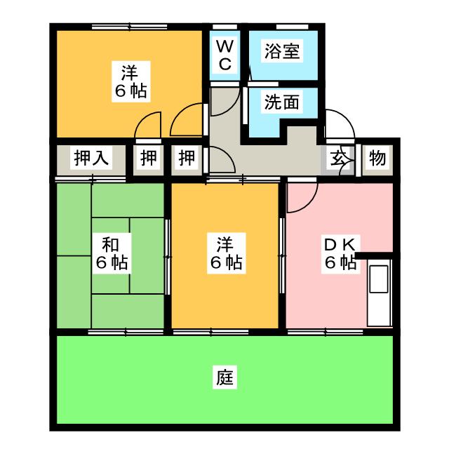 ハイム新浜Ｂの間取り