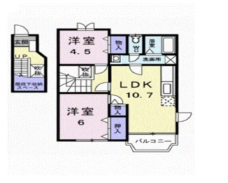 クレメント余戸Ｄの間取り