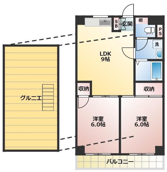 第１１むさしマンションの間取り