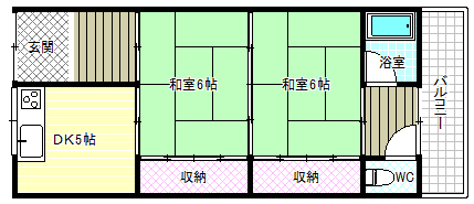 コーポ中西の間取り