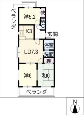 メゾンメルベーユの間取り