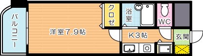 ライオンズマンション皇后崎公園の間取り